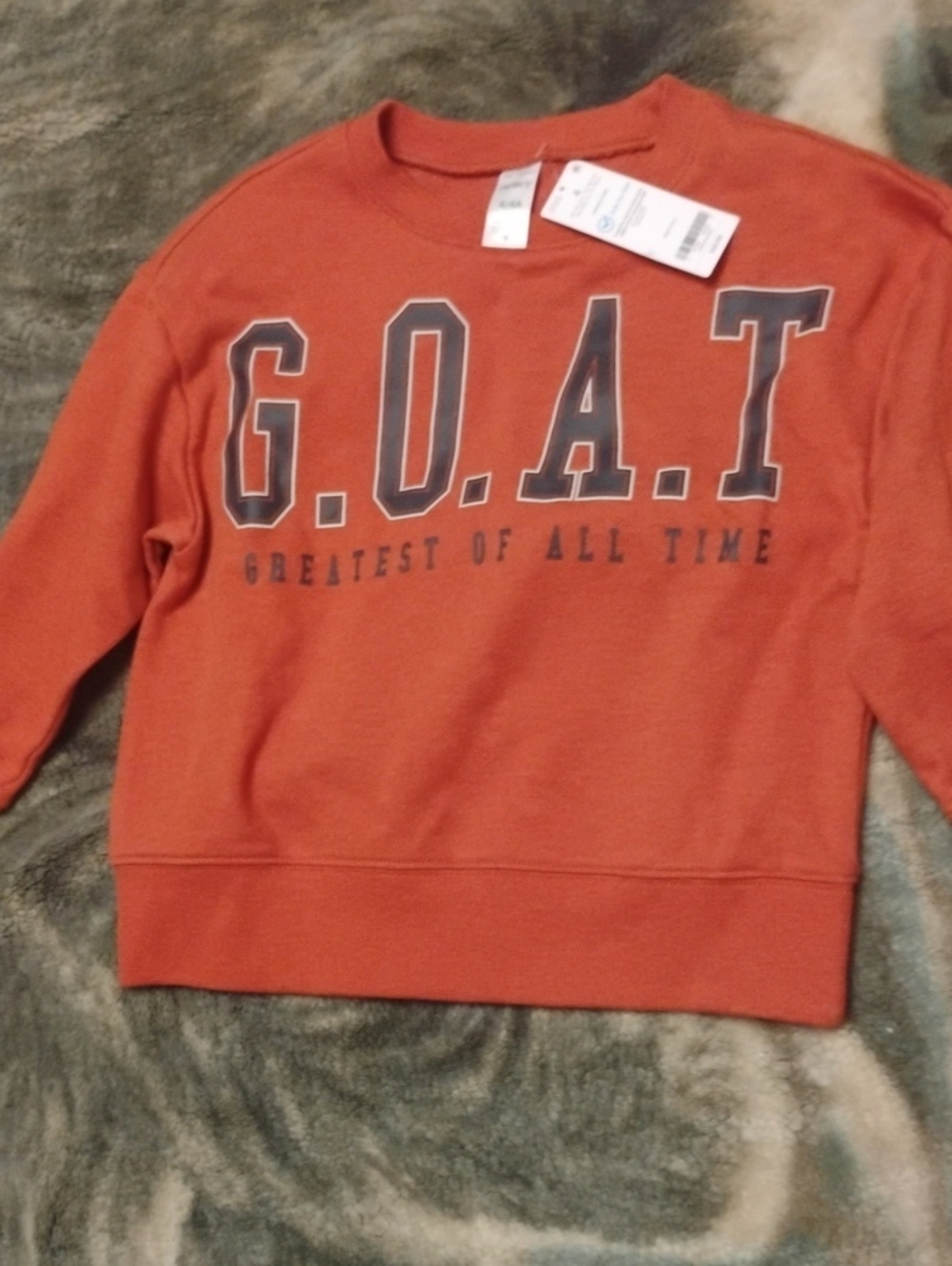 Carter's Orange G.O.A.T. Kids Sweatshirt